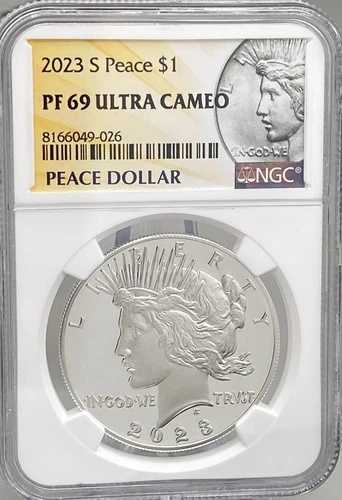 2023年 Sピース銀貨 プルーフ NGC PF69 ウルトラカメオ(OGP付き)