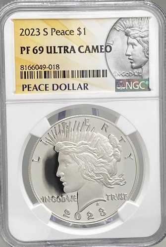 2023年 Sピース銀貨 プルーフ NGC PF69 ウルトラカメオ（OGP付き）