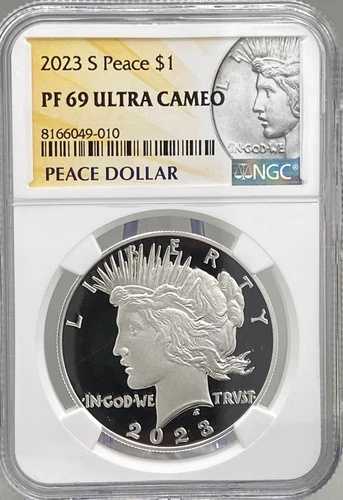 2023年 Sピース銀貨 プルーフ NGC PF69 ウルトラカメオ（OGP付き）