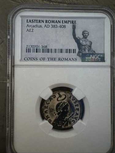 ローマ帝国 AD 378-383 ARCADIUS AE2 マイオリナ アンティオキア ミント 古代ローマのコイン 50,820円