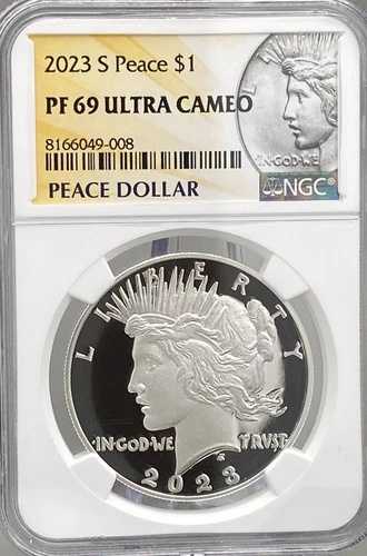 2023年 Sピース銀貨 プルーフ NGC PF69 ウルトラカメオ（OGP付き）