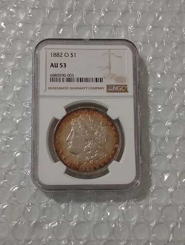アメリカ モルガン銀貨 1882 O NGC AU 53