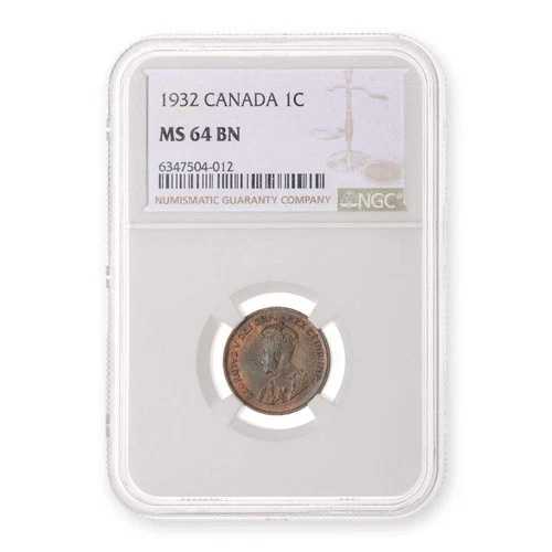 1セント 1932年 BN NGC MS-64