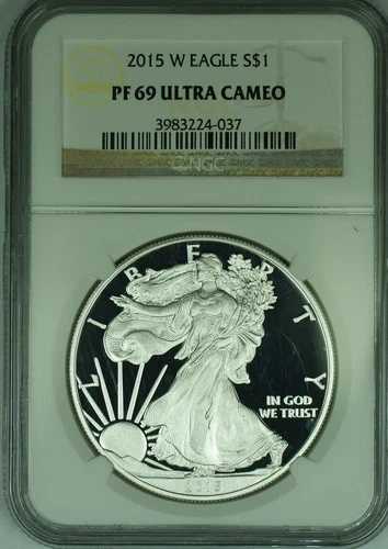 2015-W アメリカン プルーフ シルバー イーグル $1 NGC PF 69 ウルトラカメオ (49)