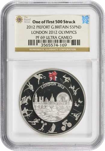 2012 英国 5 ロンドン オリンピック PF69UCAM NGC-
