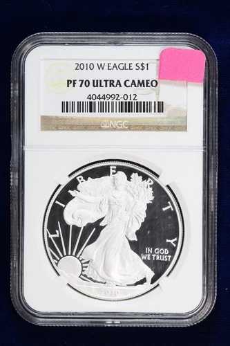 2010-W プルーフ シルバー イーグル NGC PF 70 ウルトラ カメオ 41SD