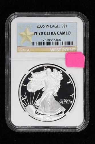 2006-W プルーフ シルバー イーグル NGC PF 70 ウルトラカメオ ウェストポイント ペーパー 4NYN 51,480円