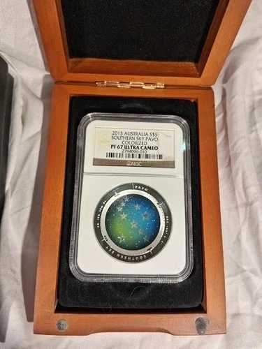 2013年 パヴォ オーストラリア サザン スカイズ .999 シルバー PF 67 ドーム型コイン 58,080円