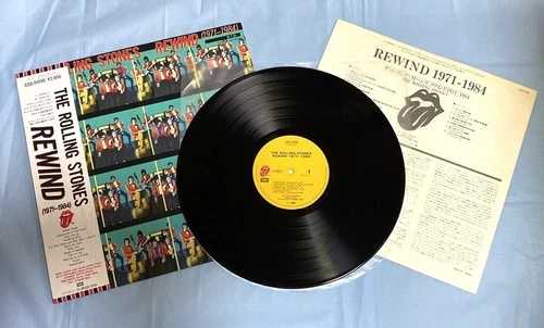 ローリング・ストーンズ Rewind1971-1984 ビニールレコード 帯付き 日本盤 ESS-91090 中古