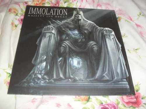 IMMOLATION -MAJESTY AND DECAY- 素晴らしい非常にレアな限定版ブラックLPビニールGATE