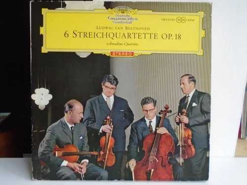 ベートーヴェン：弦楽四重奏曲第6番 作品18 - アマデウス 3 ビニールLP レッド ステレオ 138531/33 NMV