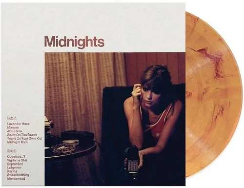 テイラー・スウィフト - ミッドナイツ 2022 EU ブラッド・ムーン マーブル ビニール LP 新品
