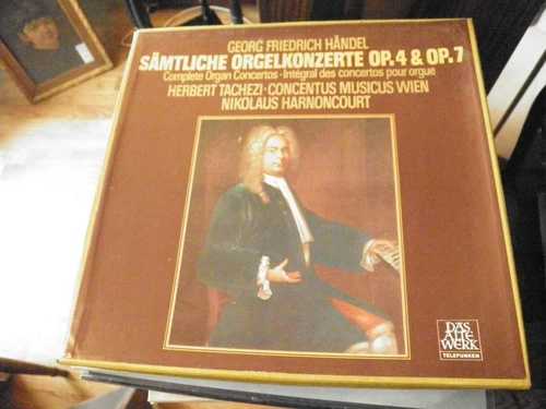 ヘンデル - オルガン協奏曲 OP.4/7 - H.Tachezi / N. Harnoncourt - 3 LP Telefunken 27,885円