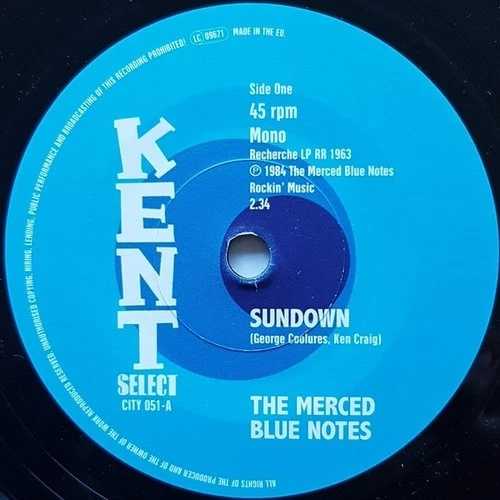 ザ・マーセド・ブルー・ノーツ - サンダウン / ホール・ロッタ・サムシング、7インチ (レコード)