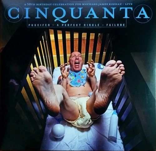 未開封：Puscifer - Cinquanta Clear Blue w/ White Swirl 限定版 ビニール 2LP
