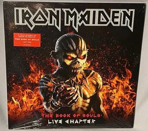 LP アイアン・メイデン ザ・ブック・オブ・ソウルズ・ライブ・チャプター (3LP ビニール、2017) 新品未開封