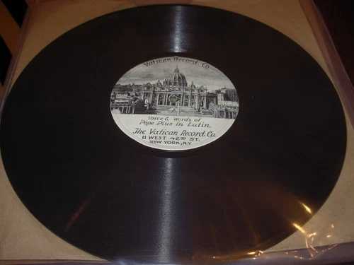 教皇ピウスの声と言葉（ラテン語）78 rpm バチカン