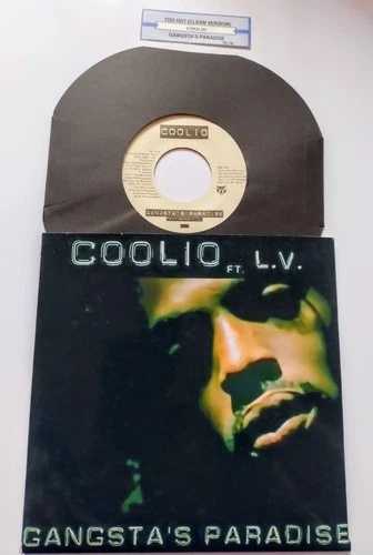 COOLIO GANSTA'S PARADISE / TOO HOT 7インチ US ビニールシングル 45 無料カスタムPICスリーブ