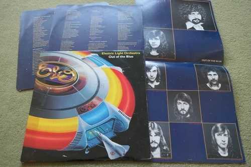 エレクトリック・ライト・オーケストラ ? アウト・オブ・ザ・ブルー 2LP + ポスター ? 英国新品同様 ジェフ・リン