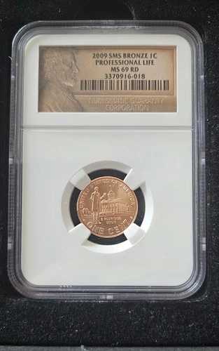 2009 リンカーン セント NGC MS69 RD SMS プロフェッショナル ライフ ペニー トップ ポップ レッド スポットレス!