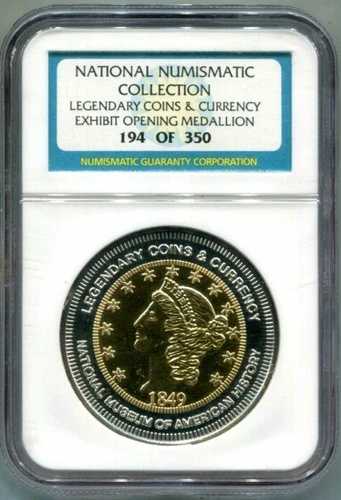 NGC「伝説のコインと通貨」展2005年開会記念メダル