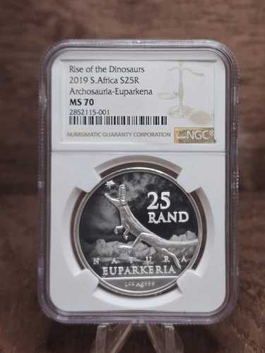 2019年 アーキオサウリア ライズ・オブ・ザ・ダイナソーズ 1オンス 999 純銀貨 ユーパルケリア MS70
