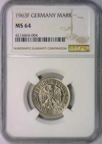 1963-F ドイツマーク NGC MS-64