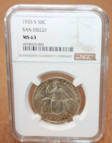 1935-S サンディエゴ記念ハーフドル NGC MS63 (015WEJ)
