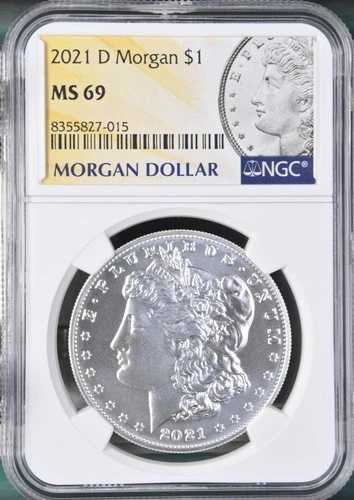2021 D モルガン シルバー ダラー NGC MS69 BX2021
