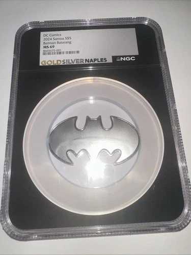 2024 サモア 5ドル DCコミックス ジャスティス・リーグ - バットマン NGC MS69 FR: 999 シルバーコイン