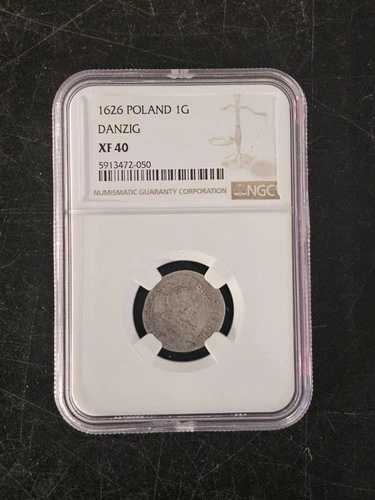 1626 ポーランド 1G DANZIG XF40 NGC!!