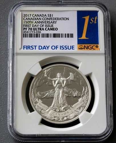 2017年 カナダ建国150周年記念 連邦初日発行 NGC PF70 75,020円