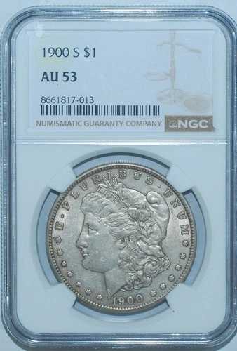 1900 S NGC AU53 モルガン銀貨