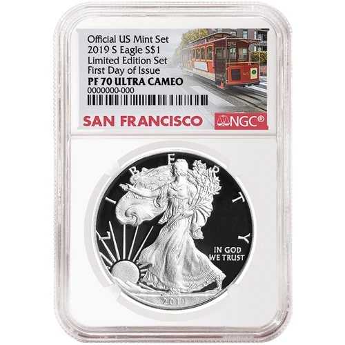 2019-S 限定版プルーフセット $1 アメリカンシルバーイーグル NGC PF70UC FDI
