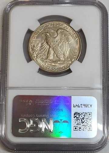 1947年 MS66 ウォーキング・リバティ・ハーフダラー NGC