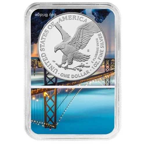 2025-S プルーフ $1 アメリカン シルバー イーグル ネイビー プリヴィ NGC PF69UC サンフランシスコ コア