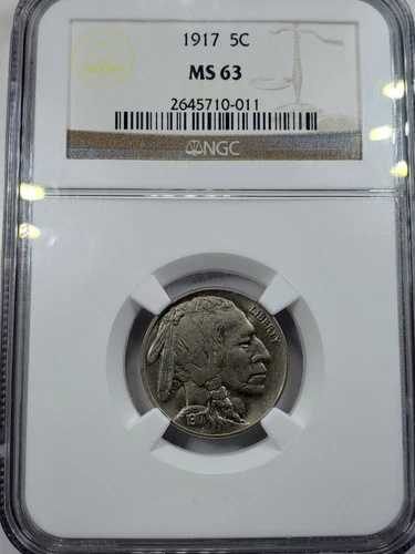 1917年 バッファローニッケル MS63 NGC