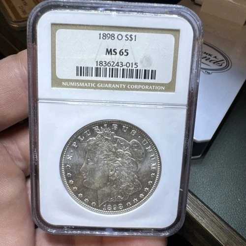 1898年 O モルガン、銀貨、NGCMS 65 美しい高級コイン