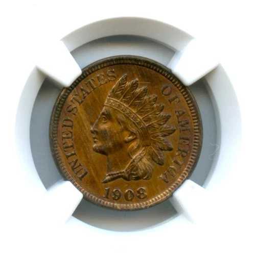 1908年インディアンセント、NGC MS64RB