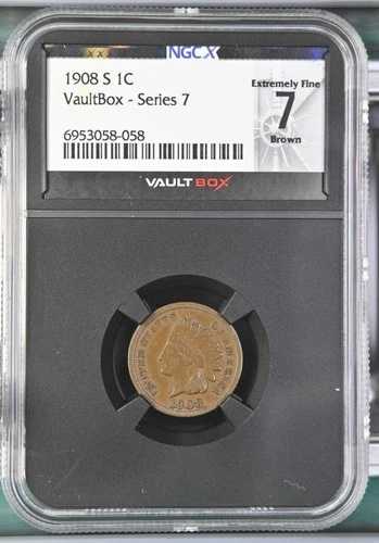 1908-S インディアンヘッド セント ? NGC VF 7 (40) BN ? キーデート ? VaultBox シリーズ 7 58,685円