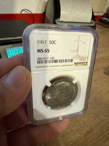 ヴィンテージ JFK 40% シルバーコイン NGC MS65 地金コレクター ジョン・F・ケネディ 1967年 ギフト