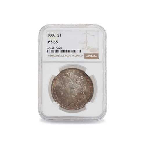 1888年 NGC MS65 銀貨 1ドル モルガンコイン