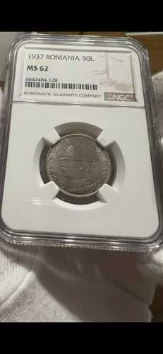 50 レイ 1937 ルーマニア NGC MS62