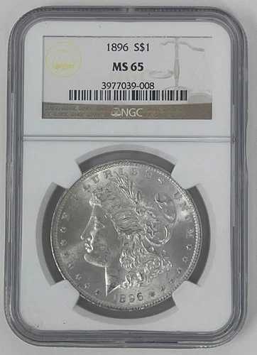 1896年モルガン銀貨 NGC MS65 1ドル