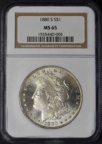 1880-S モルガン銀貨 - NGC MS65 - ?COINGIANTS?