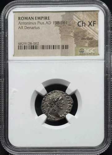 138-161年 デナリウス NGC 古代 Ch XF