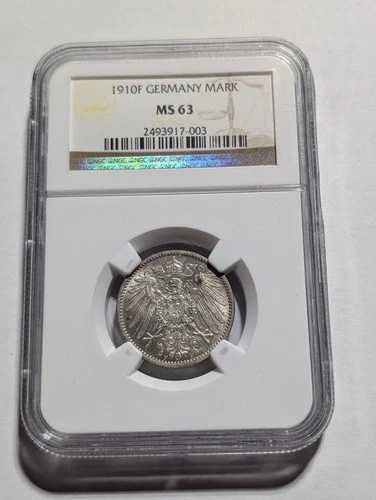 1910 F 1910-f ドイツ ドイツ銀貨 マーク NGC Ms63 Ms-63 63 未流通 Bu Unc