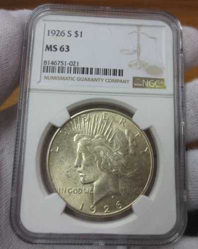1926-S 平和ドル NGC MS63 (021)