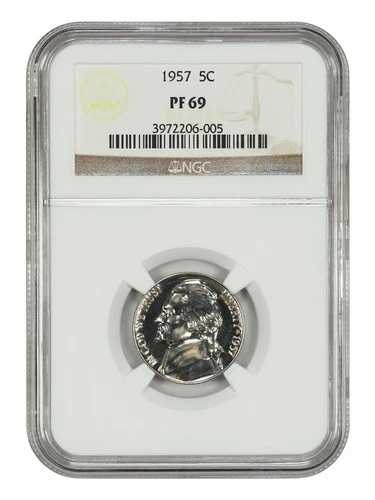 1957 5C NGC PR69 - ジェファーソンニッケル