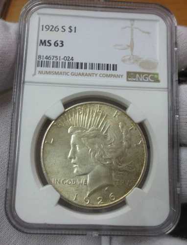 1926-S 平和ドル NGC MS63 (024)
